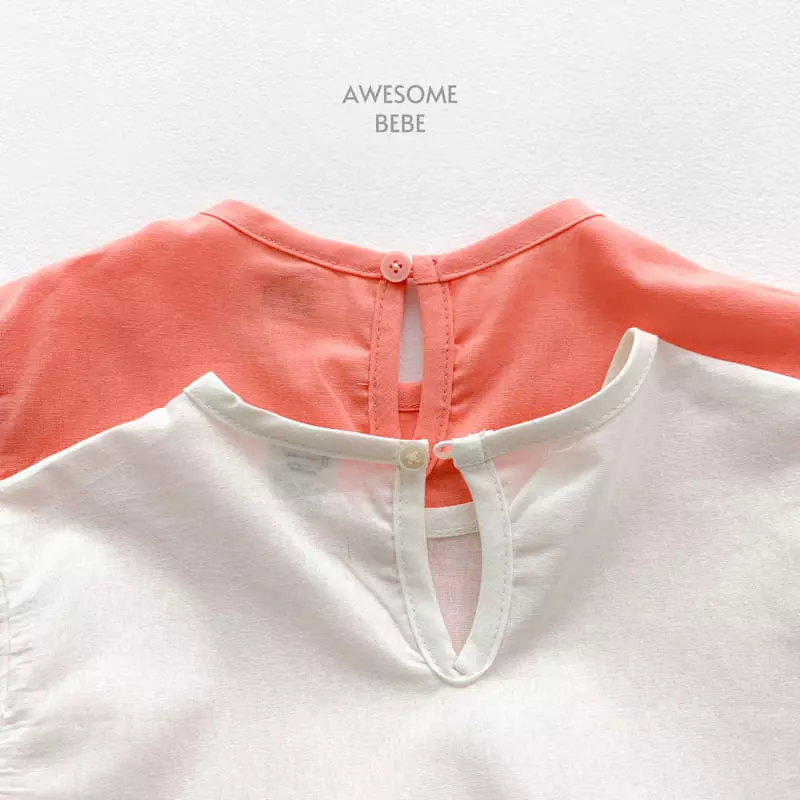 Awesome Bebe - Korean Children Fashion - #littlefashionista - Mesh Sleeves One-piece - 11