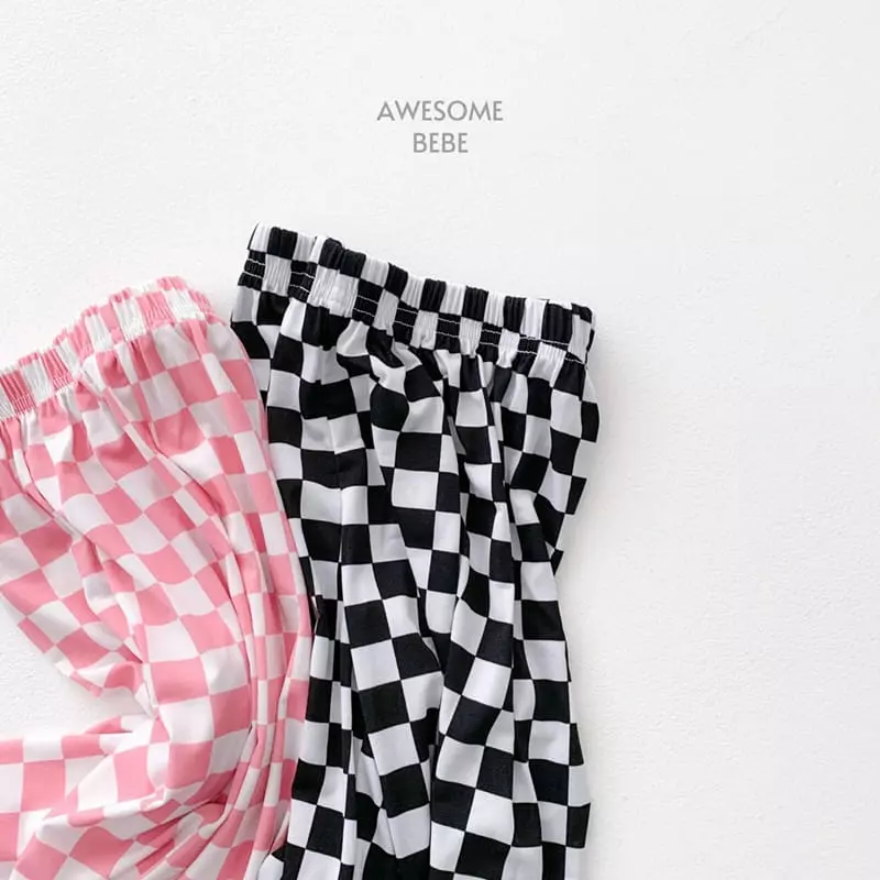Awesome Bebe - Korean Children Fashion - #littlefashionista - Check Pants - 9