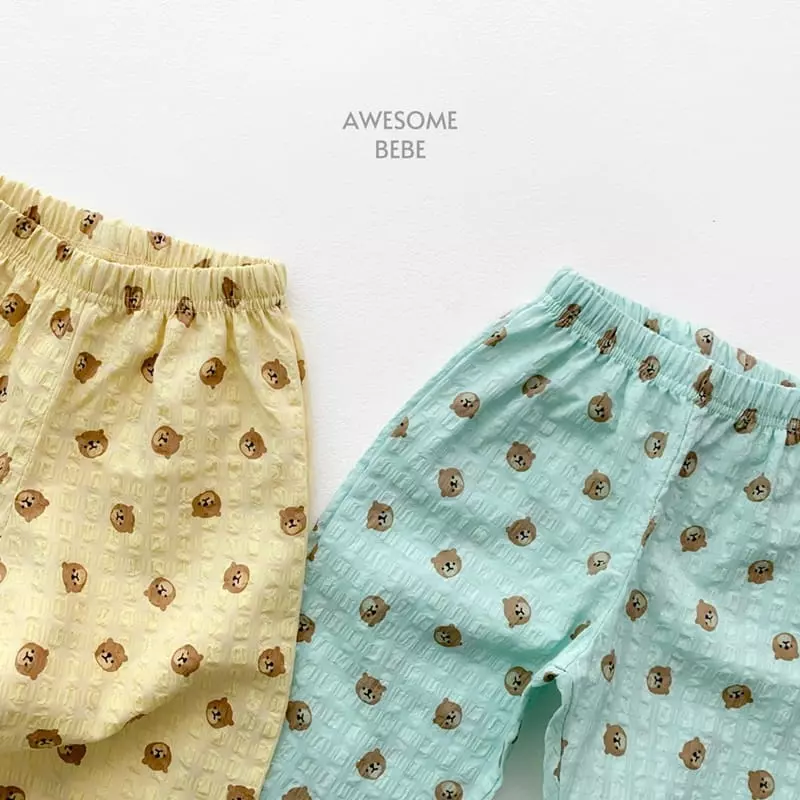Awesome Bebe - Korean Children Fashion - #littlefashionista - Bear Pants - 7