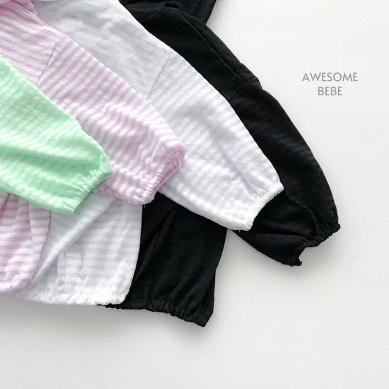 Awesome Bebe - Korean Children Fashion - #magicofchildhood - Stripes Hoody Zip-up - 3