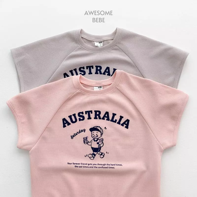 Awesome Bebe - Korean Children Fashion - #toddlerclothing - Boy Waffle Top Bottom Set - 5