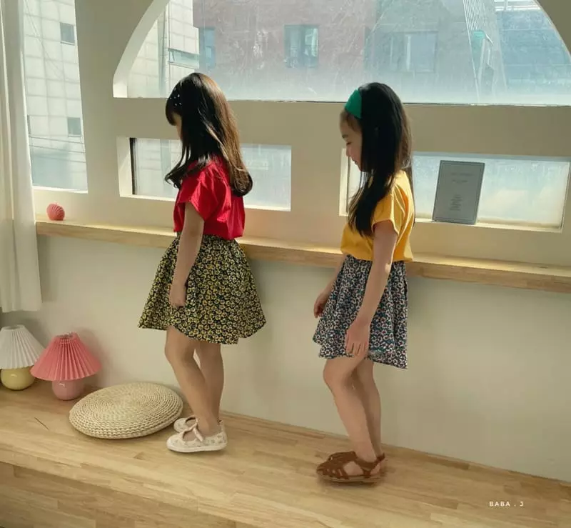 Baba J - Korean Children Fashion - #designkidswear - Flower Top Bottom Set - 2