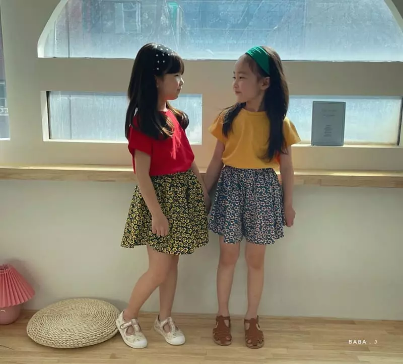 Baba J - Korean Children Fashion - #discoveringself - Flower Top Bottom Set - 4