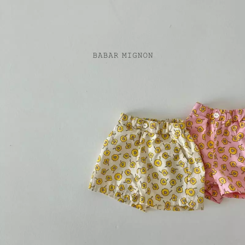 Babar Mignon - Korean Children Fashion - #Kfashion4kids - Flower Pants