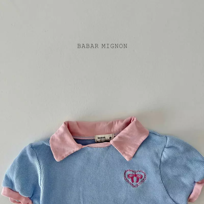 Babar Mignon - Korean Children Fashion - #Kfashion4kids - Ribbon Collar Tee - 12