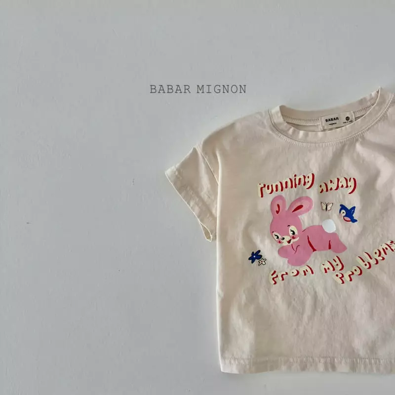 Babar Mignon - Korean Children Fashion - #Kfashion4kids - Rabbit Short Sleeves Tee - 9
