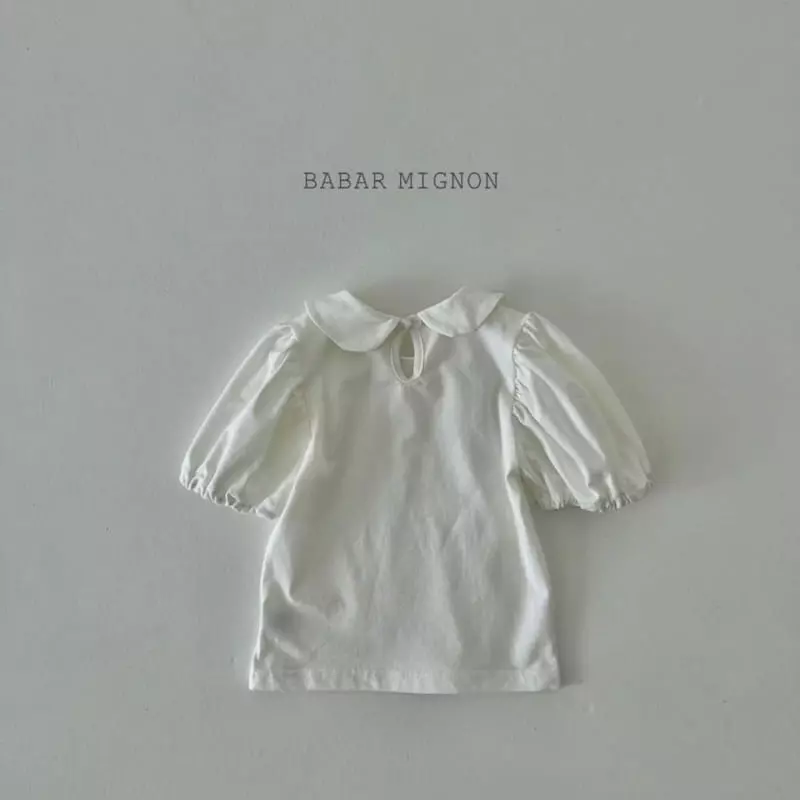 Babar Mignon - Korean Children Fashion - #kidzfashiontrend - Mini Collar Tee - 4