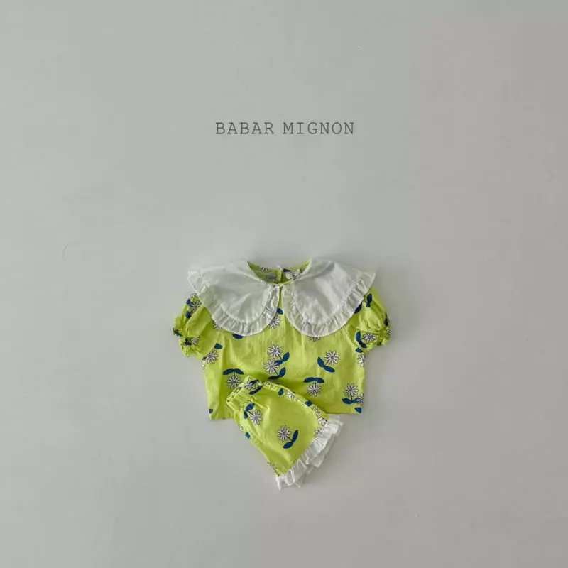 Babar Mignon - Korean Children Fashion - #kidzfashiontrend - Daisy Top Bottom Set - 4