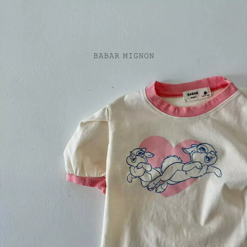 Babar Mignon - Korean Children Fashion - #childofig - Puff Rabbit Tee - 8