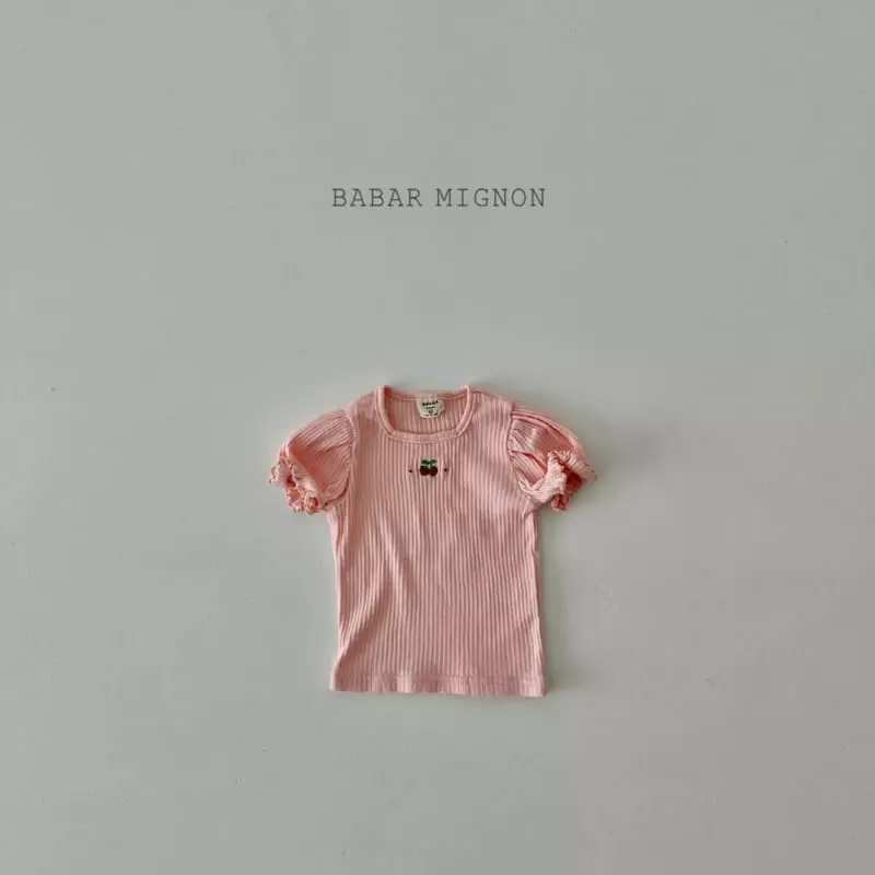 Babar Mignon - Korean Children Fashion - #childofig - Cherry Embroidery Tee - 12