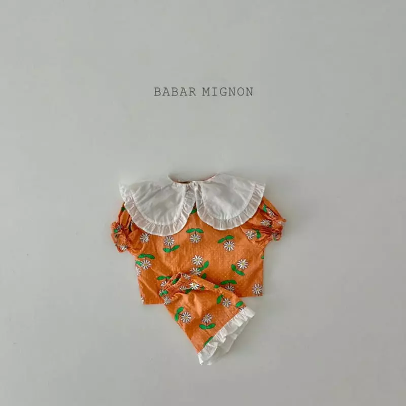 Babar Mignon - Korean Children Fashion - #childofig - Daisy Top Bottom Set - 12