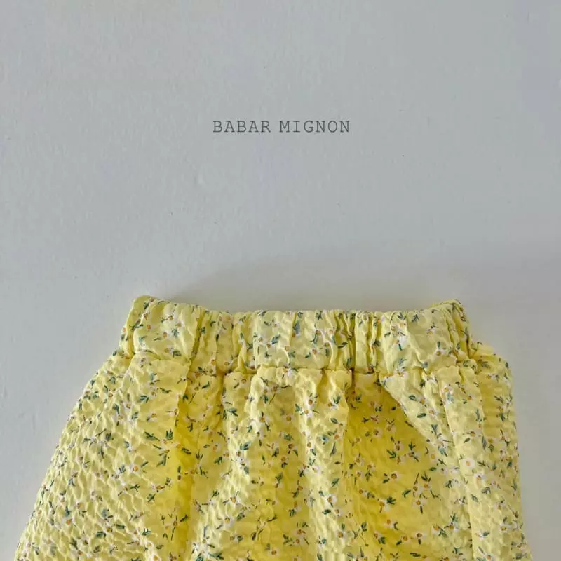 Babar Mignon - Korean Children Fashion - #childrensboutique - Small Flower Jogger Pants - 6