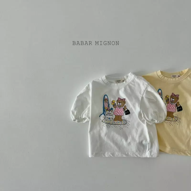 Babar Mignon - Korean Children Fashion - #childrensboutique - Mirror Bear Tee