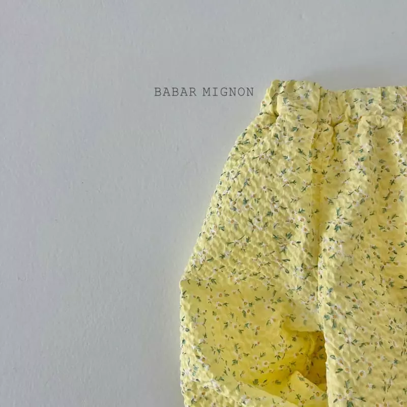 Babar Mignon - Korean Children Fashion - #designkidswear - Small Flower Jogger Pants - 7