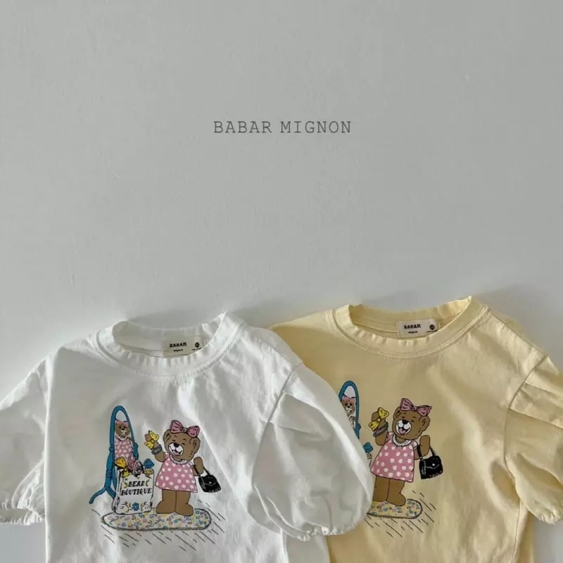 Babar Mignon - Korean Children Fashion - #designkidswear - Mirror Bear Tee - 2