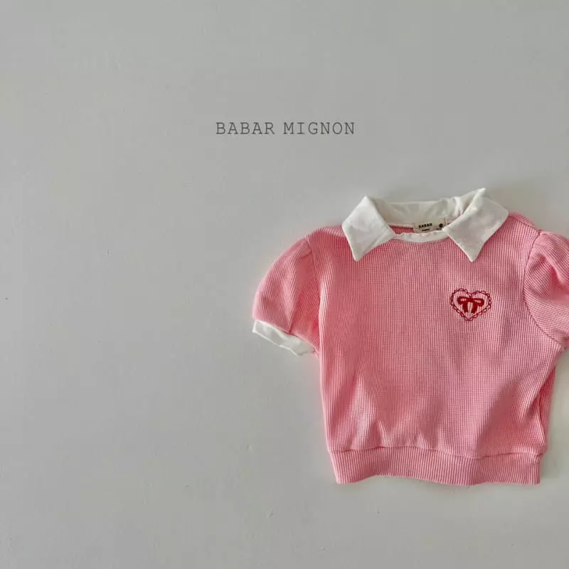 Babar Mignon - Korean Children Fashion - #discoveringself - Ribbon Collar Tee - 7