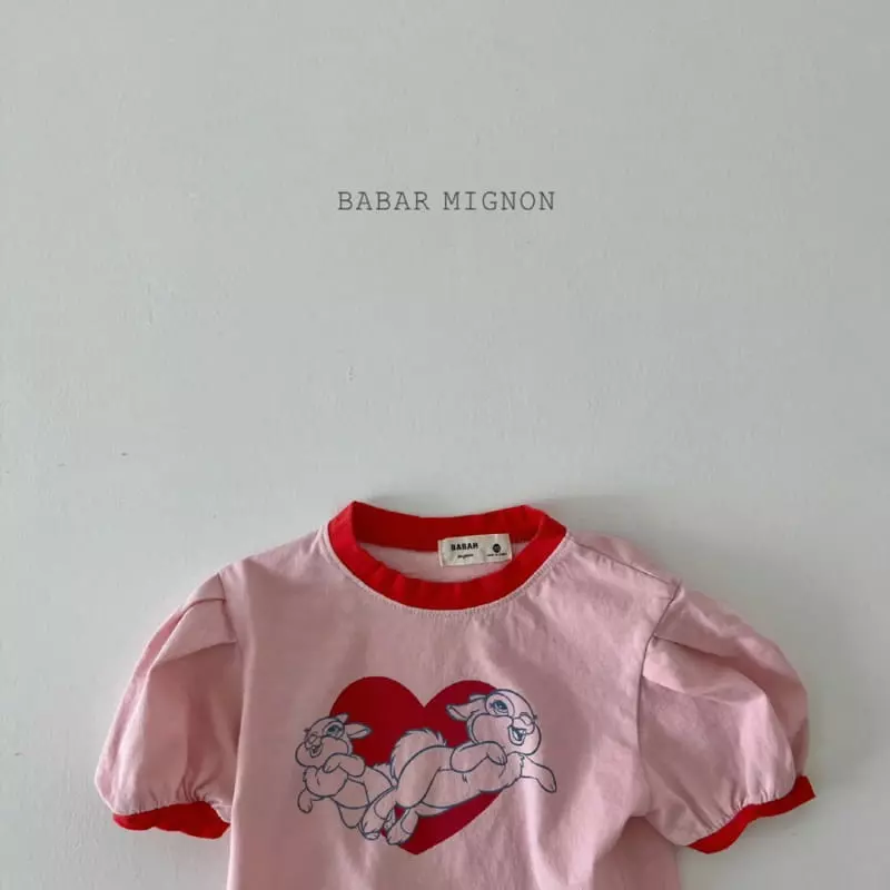 Babar Mignon - Korean Children Fashion - #fashionkids - Puff Rabbit Tee - 12