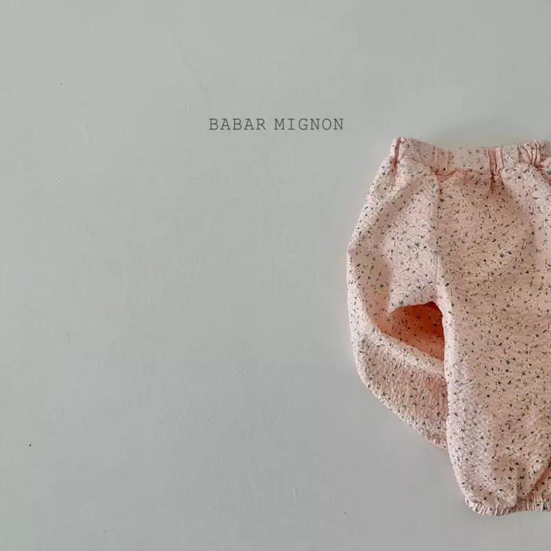 Babar Mignon - Korean Children Fashion - #kidsshorts - Small Flower Jogger Pants - 10