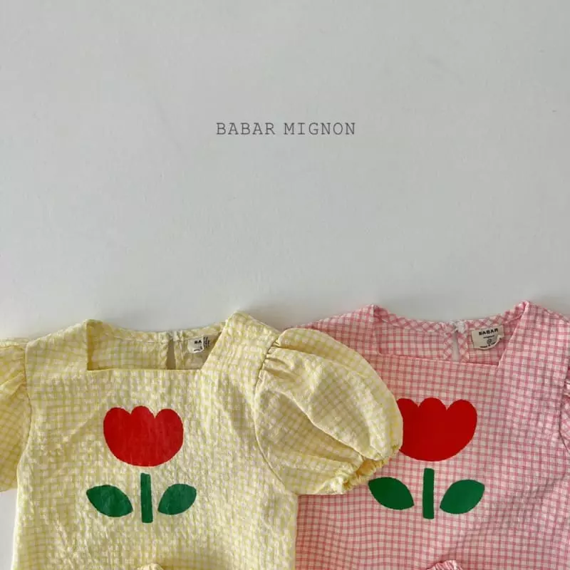 Babar Mignon - Korean Children Fashion - #kidsshorts - Tulip Top Bottom Set - 2
