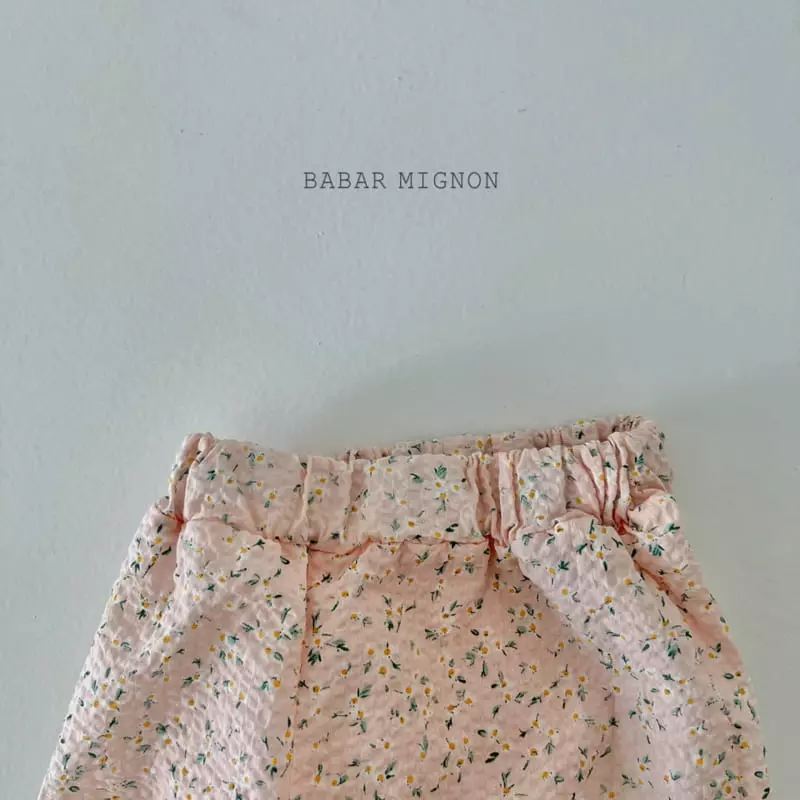 Babar Mignon - Korean Children Fashion - #kidsstore - Small Flower Jogger Pants - 11