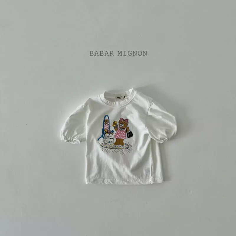 Babar Mignon - Korean Children Fashion - #kidsstore - Mirror Bear Tee - 6