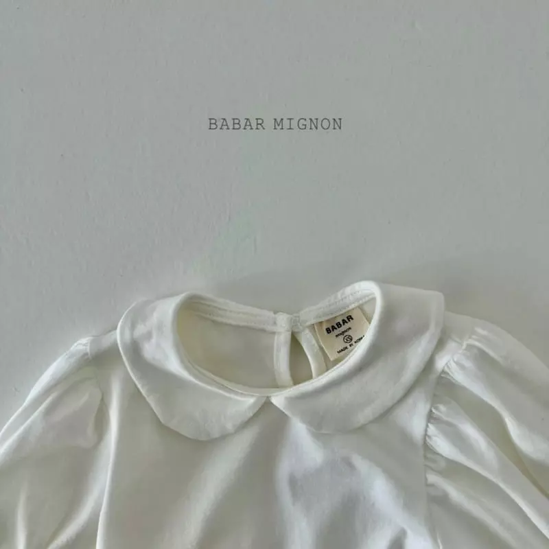 Babar Mignon - Korean Children Fashion - #kidsstore - Mini Collar Tee - 2