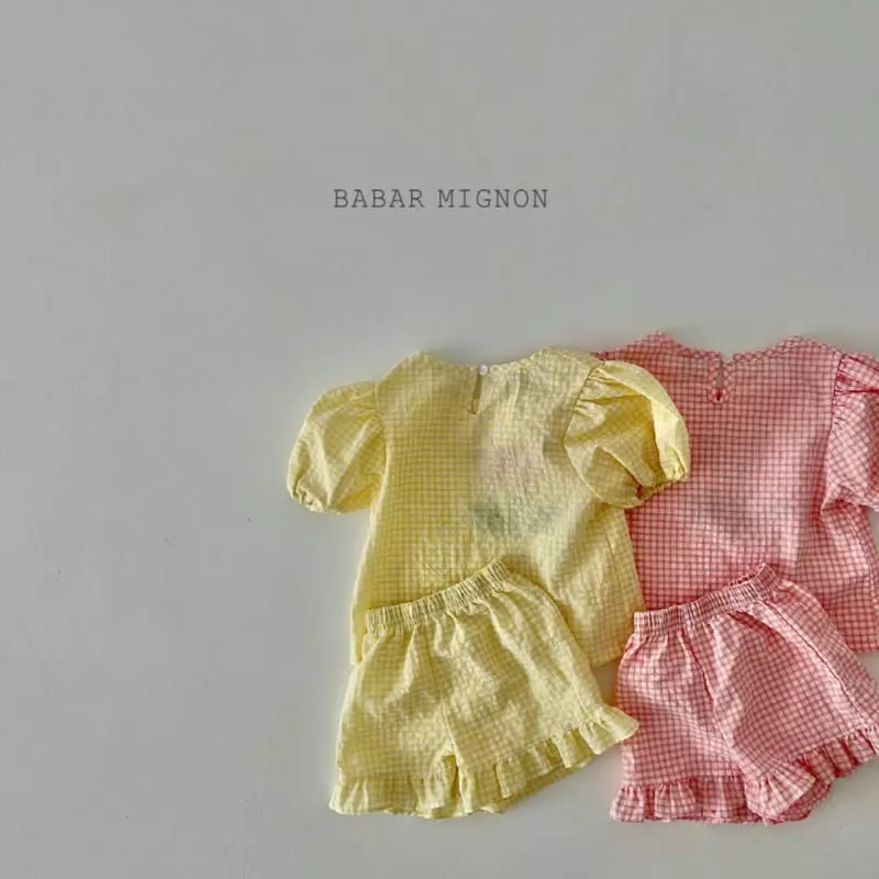 Babar Mignon - Korean Children Fashion - #kidsstore - Tulip Top Bottom Set - 3