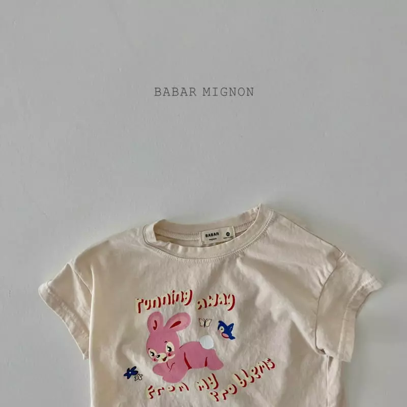 Babar Mignon - Korean Children Fashion - #kidzfashiontrend - Rabbit Short Sleeves Tee - 8
