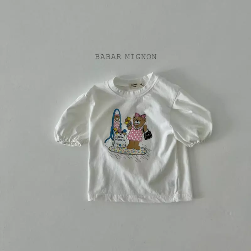 Babar Mignon - Korean Children Fashion - #kidzfashiontrend - Mirror Bear Tee - 7