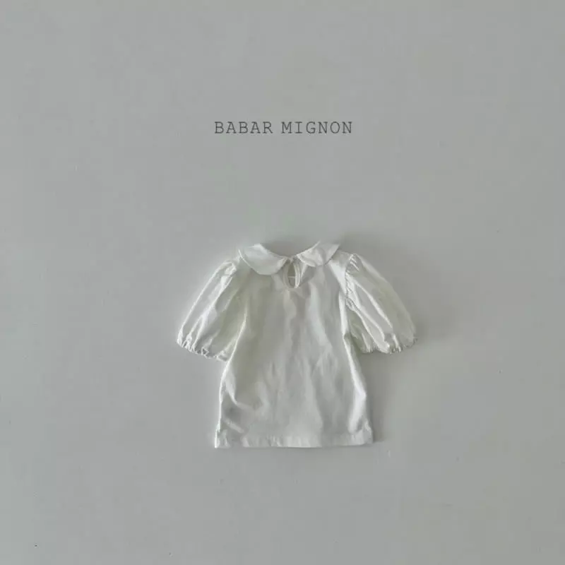 Babar Mignon - Korean Children Fashion - #kidzfashiontrend - Mini Collar Tee - 3
