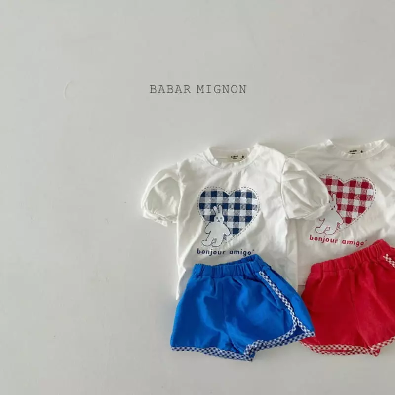 Babar Mignon - Korean Children Fashion - #kidzfashiontrend - Daily Top Bottom Set