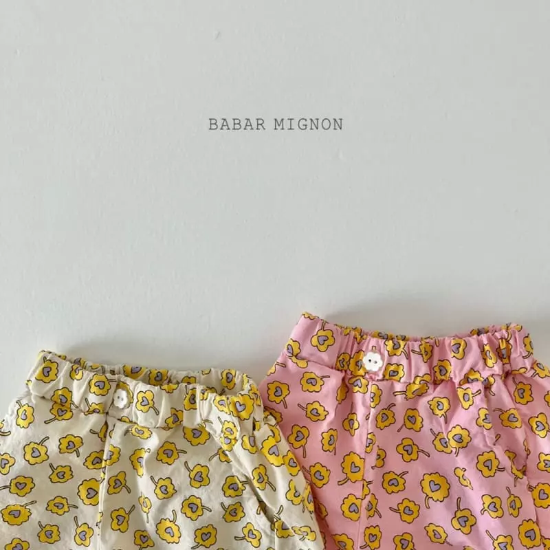 Babar Mignon - Korean Children Fashion - #littlefashionista - Flower Pants - 2