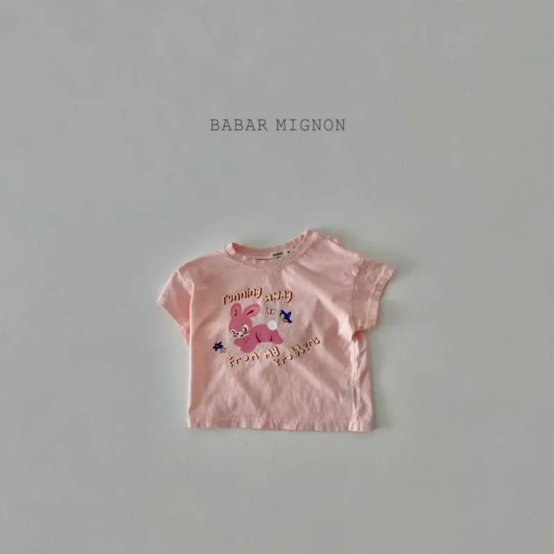 Babar Mignon - Korean Children Fashion - #littlefashionista - Rabbit Short Sleeves Tee - 10