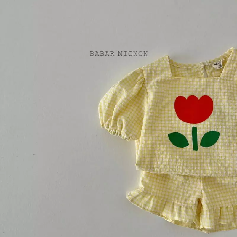 Babar Mignon - Korean Children Fashion - #littlefashionista - Tulip Top Bottom Set - 6