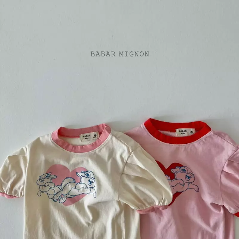 Babar Mignon - Korean Children Fashion - #magicofchildhood - Puff Rabbit Tee - 2