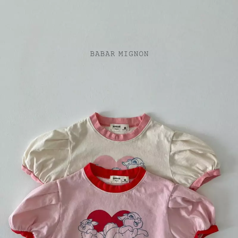 Babar Mignon - Korean Children Fashion - #minifashionista - Puff Rabbit Tee - 3