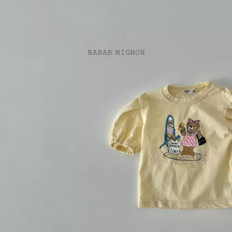 Babar Mignon - Korean Children Fashion - #prettylittlegirls - Mirror Bear Tee - 12