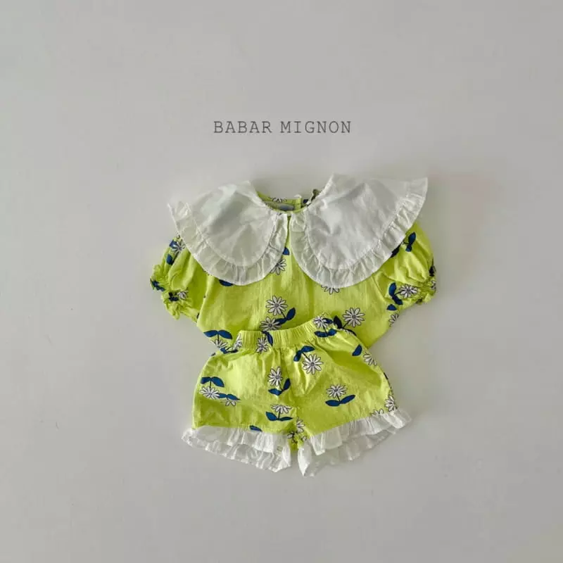 Babar Mignon - Korean Children Fashion - #prettylittlegirls - Daisy Top Bottom Set - 8