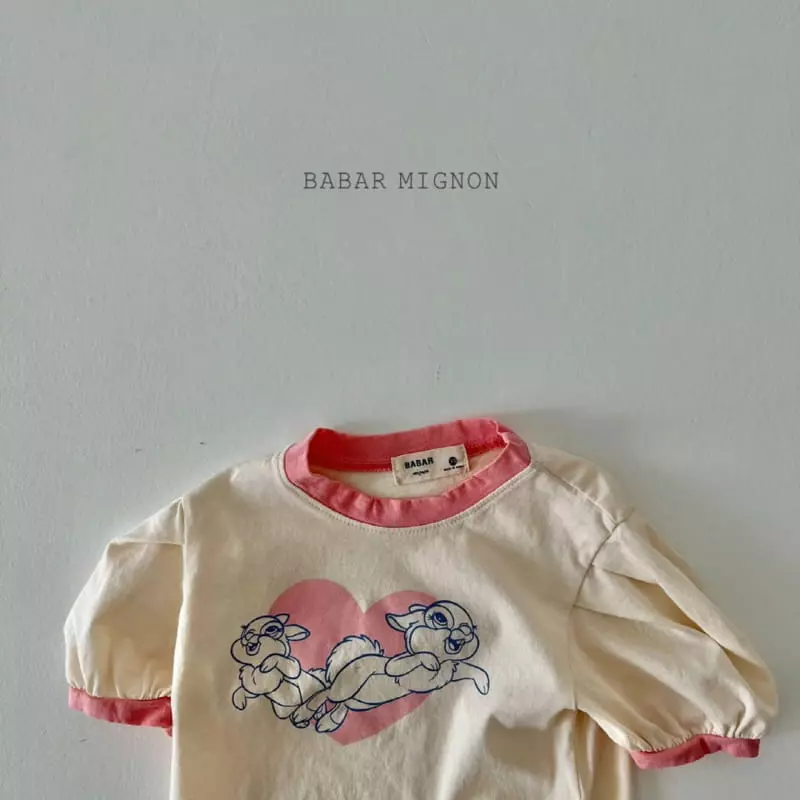 Babar Mignon - Korean Children Fashion - #stylishchildhood - Puff Rabbit Tee - 7