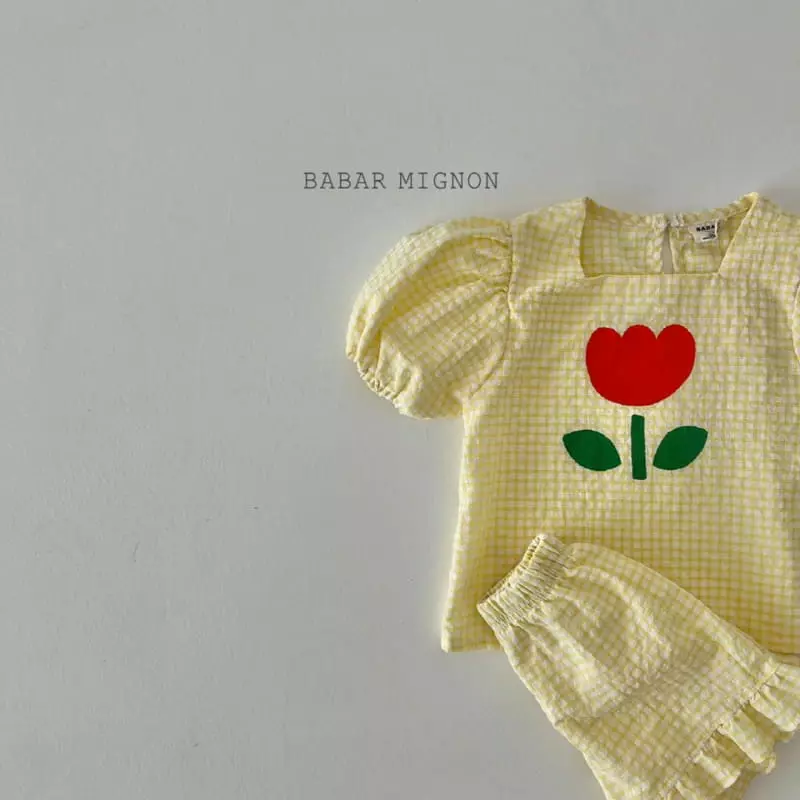 Babar Mignon - Korean Children Fashion - #todddlerfashion - Tulip Top Bottom Set - 10