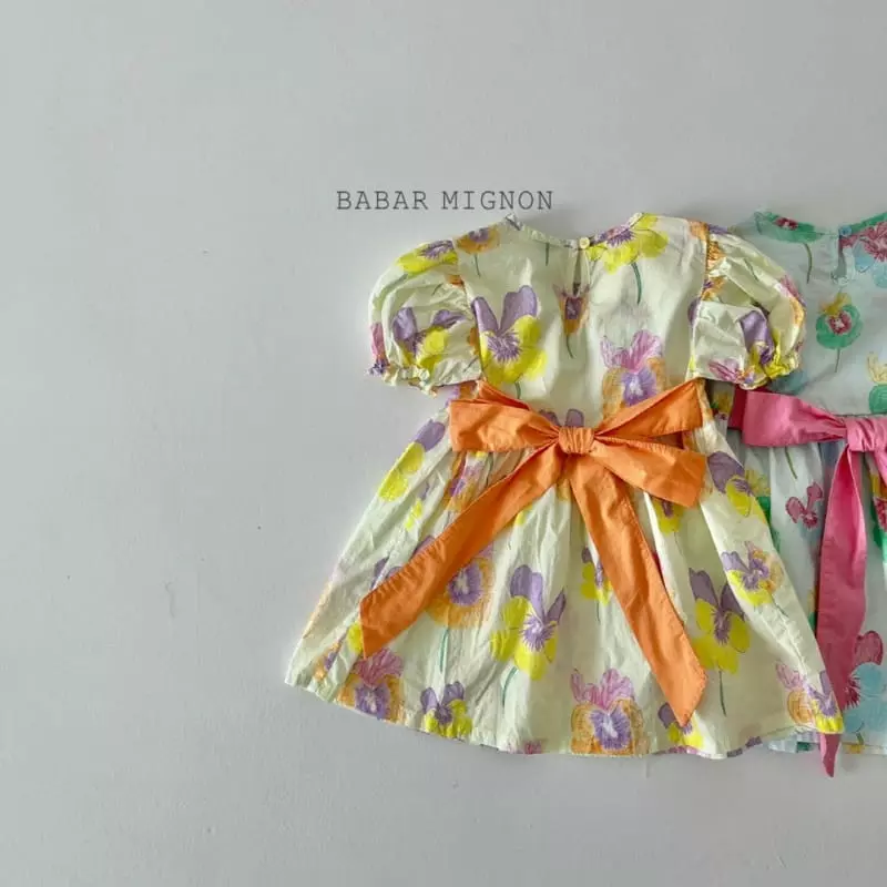 Babar Mignon - Korean Children Fashion - #todddlerfashion - Flower One-piece - 4