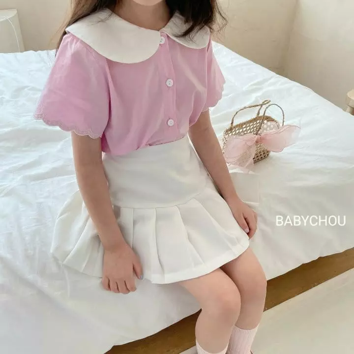 Babychou - Korean Children Fashion - #Kfashion4kids - Scrup Blouse - 2