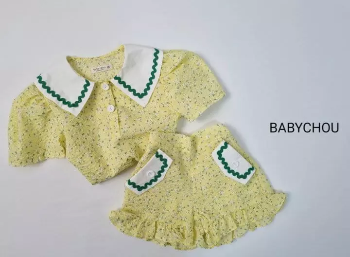 Babychou - Korean Children Fashion - #childofig - Bella Top Bottom Set - 12