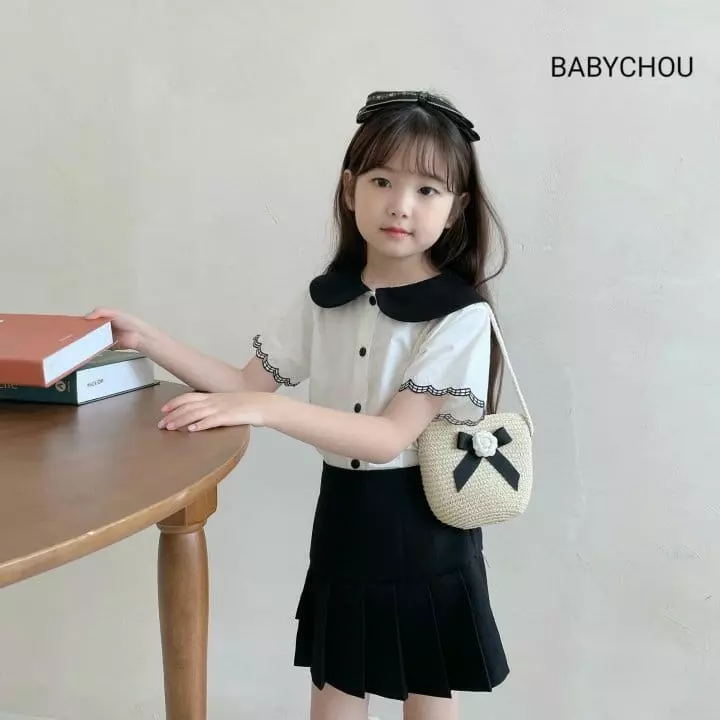 Babychou - Korean Children Fashion - #childofig - Scrup Blouse - 7