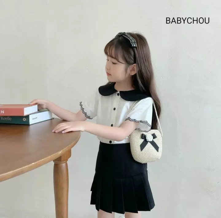 Babychou - Korean Children Fashion - #childofig - Scrup Blouse - 8