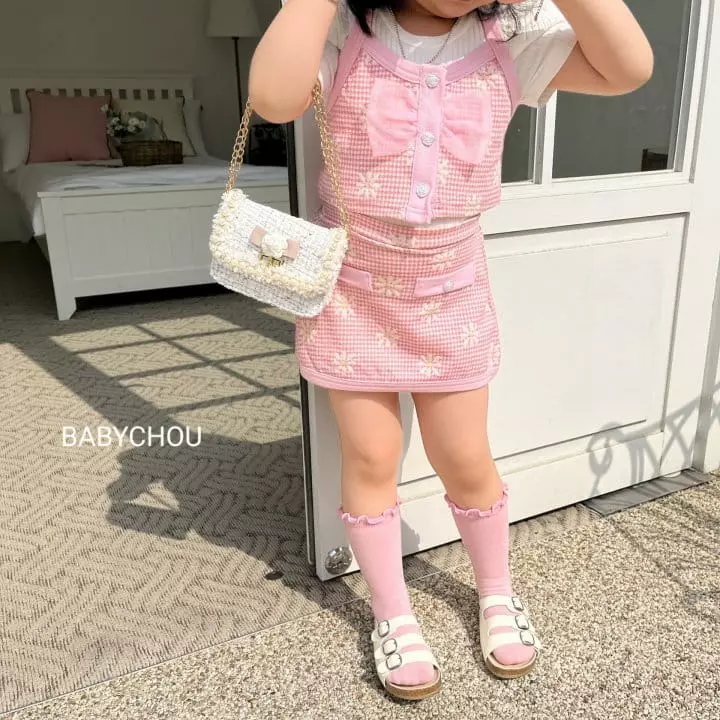 Babychou - Korean Children Fashion - #childrensboutique - Daisy Top Bottom Set - 6