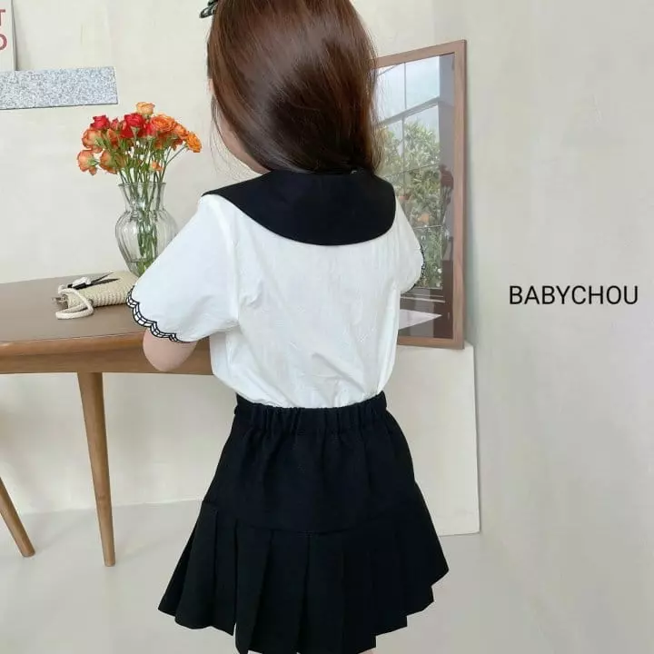 Babychou - Korean Children Fashion - #designkidswear - Scrup Blouse - 10
