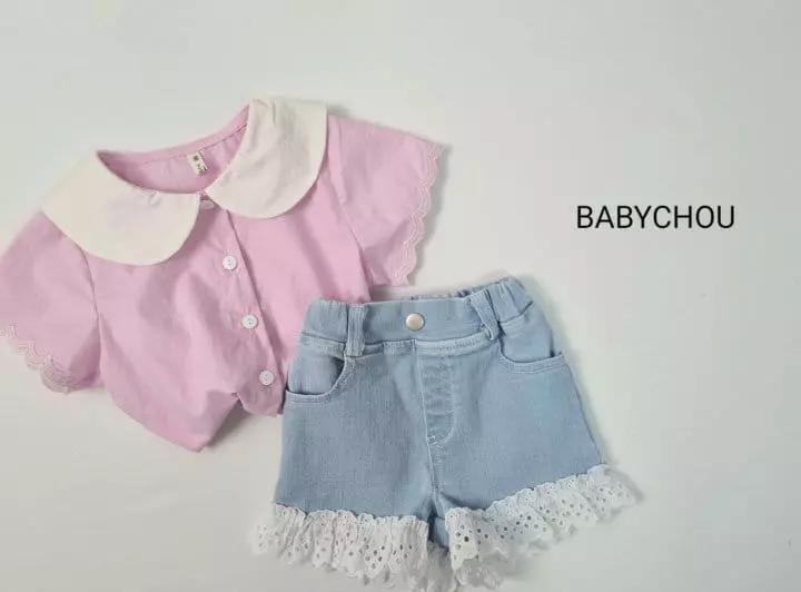 Babychou - Korean Children Fashion - #fashionkids - Scrup Blouse - 12