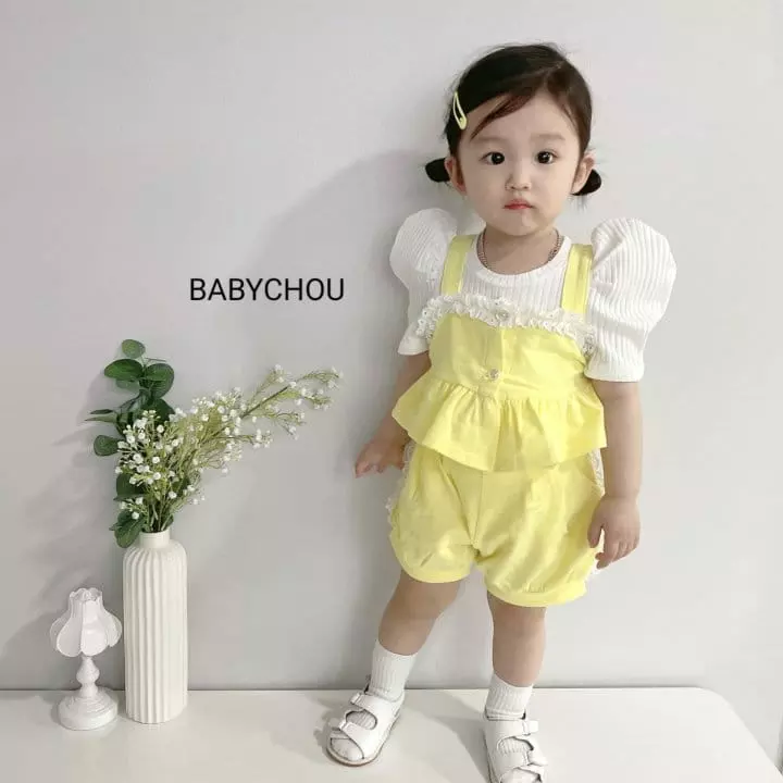 Babychou - Korean Children Fashion - #kidsshorts - Pumpkin Top Bottom Set - 9