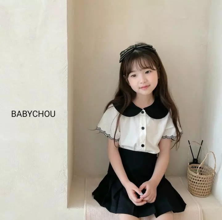 Babychou - Korean Children Fashion - #littlefashionista - Scrup Blouse - 4